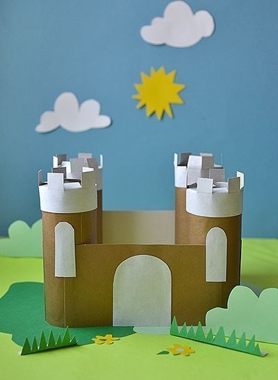 Рыцарский замок из картона | форум Babyblog